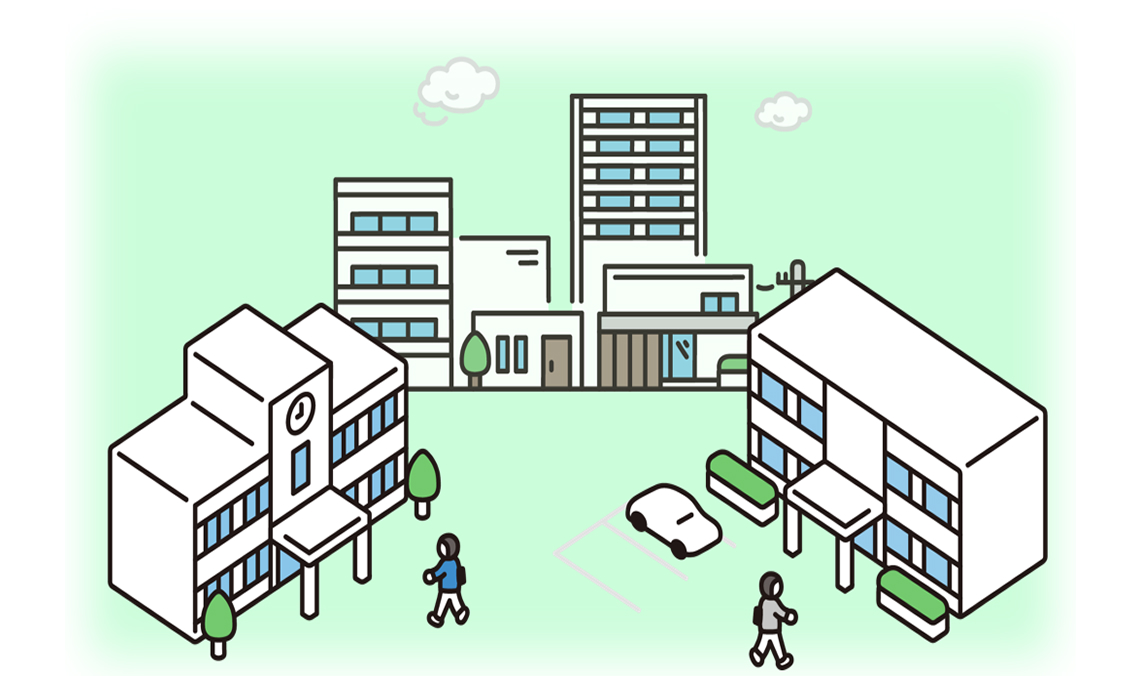 不登校や子育てに関する公的支援のイメージ画像